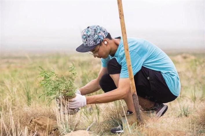 东南大学绿海行动实践团回乡“种树植心”